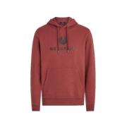 Signature Hoodie in Lava Red Belstaff , Red , Heren