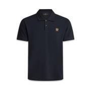 Donker Ink Katoenen Pique Polo met Phoenix Embleem Belstaff , Blue , H...