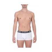 Witte Katoenen Ondergoed Trunk Bi-pack Bikkembergs , White , Heren