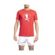 T-Shirts Bikkembergs , Red , Heren