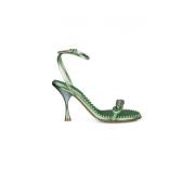 High Heel Sandals Bottega Veneta , Green , Dames
