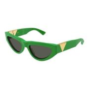 Groene montuur zonnebril Bv1176S Bottega Veneta , Green , Unisex