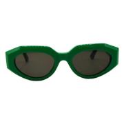 Groene Cat-Eye Zonnebril Bottega Veneta , Green , Dames