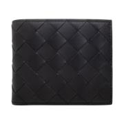 Leren portemonnee Bottega Veneta , Black , Heren