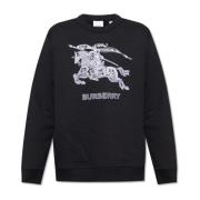 Sweatshirt with logo Burberry , Black , Heren