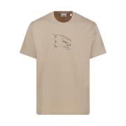 Soft Fawn Padbury T-Shirt voor Heren Burberry , Beige , Heren