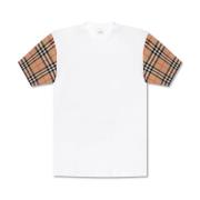 Vintage Puff Oversize T-Shirt Burberry , White , Dames
