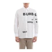 Casual Overhemd Burberry , White , Heren