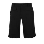 Wollen Bermuda Shorts Burberry , Black , Heren
