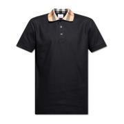 Cody katoenen poloshirt Burberry , Black , Heren