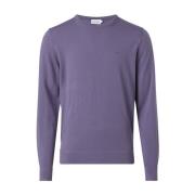 Merino Crew Neck Sweater Calvin Klein , Purple , Heren