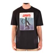 Zwarte Ss20 T-shirt met stijlcode 92Mwtf32C491001 Calvin Klein , Black...