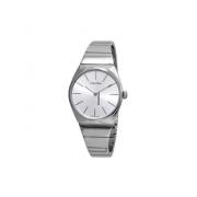 Elegante Zilveren Quartz Horloge voor Heren Calvin Klein , Gray , Here...