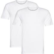 Witte 2P S/S Crewneck T-Shirts Calvin Klein , White , Heren