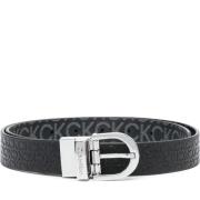 Stijlvolle Zwarte Leren Riem - Damesmode Accessoire Calvin Klein , Bla...