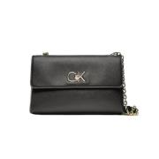 Modieuze Tassen Calvin Klein , Black , Dames