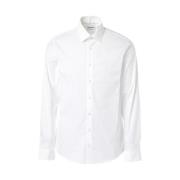 Slim Fit Button-Up Overhemd Calvin Klein , White , Heren