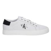 Witte Sneakers van Gerecycled Leer Calvin Klein , White , Heren