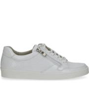 Witte Leren Sneakers voor Vrouwen Caprice , White , Dames