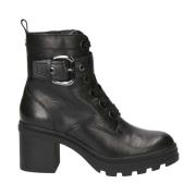 Casual lederen laarsjes Caprice , Black , Dames