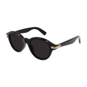 Zwarte zonnebril, Stijl 0395s Cartier , Black , Dames