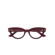 Bordeauxrode Cateye Acetaat Damesbril met Panthère Hoofd Cartier , Red...