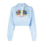 Gezellige en stijlvolle hoodie Casablanca , Blue , Dames