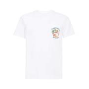 Bedrukt Logo T-Shirt - Wit Casablanca , White , Heren