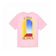 Bedrukt Logo T-Shirt - Wit Casablanca , Pink , Heren