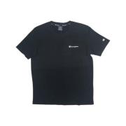 Camiseta klein afgezwakt logo tee Champion , Black , Heren