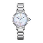 L May Em1070-83D Diamanten Horloge Citizen , Gray , Dames