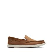 Bruin leren loafers voor heren Clarks , Brown , Heren