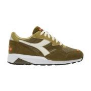 Mesh en Suede Sneakers Diadora , Green , Heren