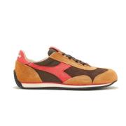 Heritage Equipe Italia Bruin Chestnut Sneaker Diadora , Brown , Heren