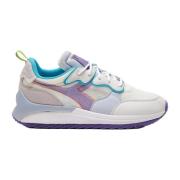 Platte schoenen, Paars blauw en groen Diadora , Multicolor , Dames