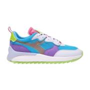 Mesh Sneakers Moderne Sportieve Stijl Diadora , Multicolor , Dames