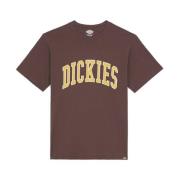 Korte Mouw T-shirt Dickies , Brown , Heren