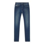 Slim-fit Stretch Jeans Upgrade Diesel , Blue , Heren