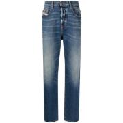 Blauwe D-Finitive Tapered Jeans Diesel , Blue , Heren