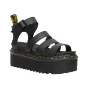 Zebrilus Platform Sandalen voor Dames Dr. Martens , Black , Dames