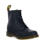 1460 Greasy Zwarte Leren Laars Dr. Martens , Black , Unisex