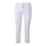 Slim-fit Witte Jeans voor Heren Dsquared2 , White , Heren