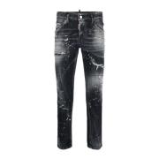 Skater Jeans - Maat 54 Dsquared2 , Black , Heren