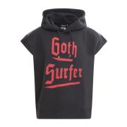 Goth Surfer Mouwloze Sweatshirt Dsquared2 , Black , Heren