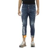 Tidy Biker Jeans Dsquared2 , Blue , Heren