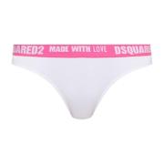 Logo Katoenen Briefs Dsquared2 , White , Dames