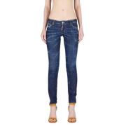 Stijlvolle Jennifer Skinny Jeans Dsquared2 , Blue , Dames