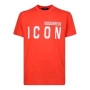 Oranje T-shirt voor heren Dsquared2 , Orange , Heren