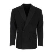 Zwarte stretch wollen Dan Db blazer Dsquared2 , Black , Heren