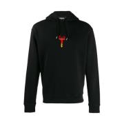 Flame Key Hoodie Dsquared2 , Black , Heren